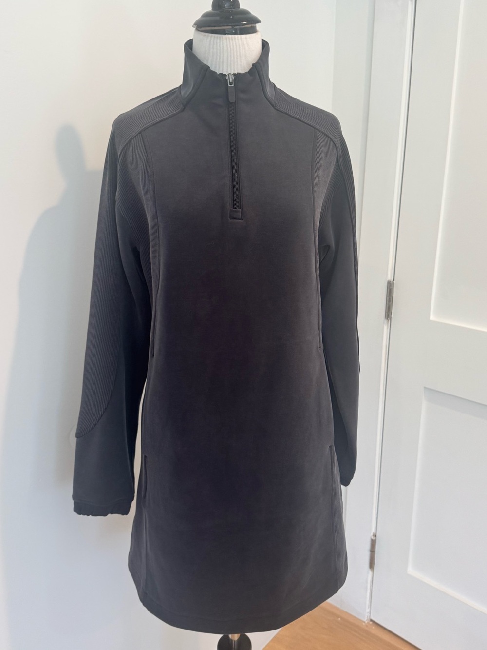 Lululemon Women’s Softstreme Half-zip Pullover Mini Dress - Navy/Charcoal